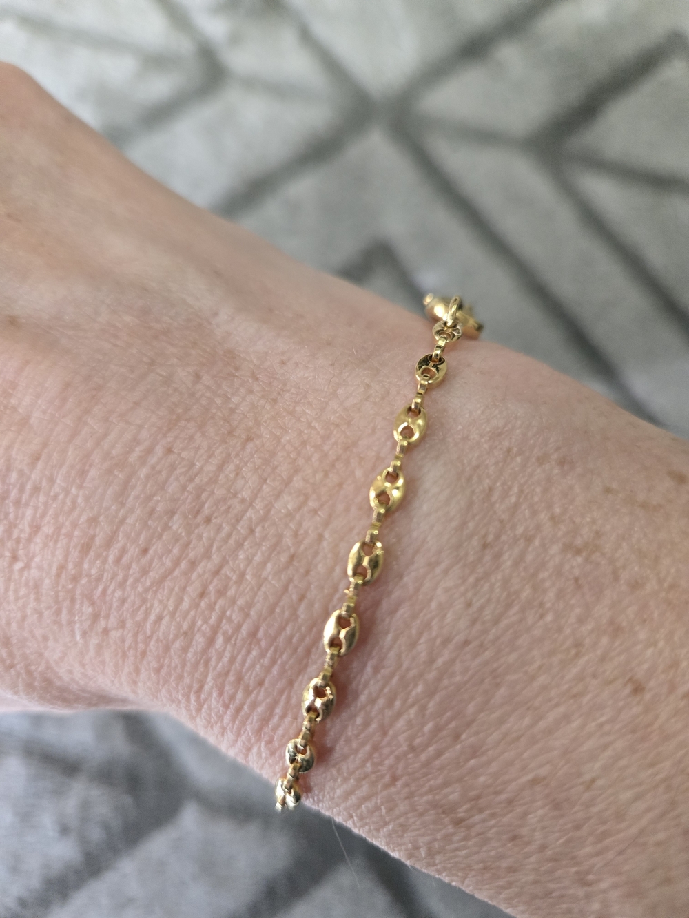 Gold Link Chain Bracelet/Anklet- Unisex Jewelry